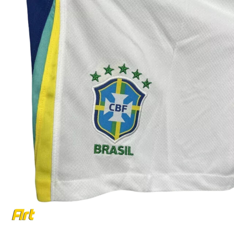 Shorts Brasil Away 2024/25 Nike - Versão Torcedor Branco