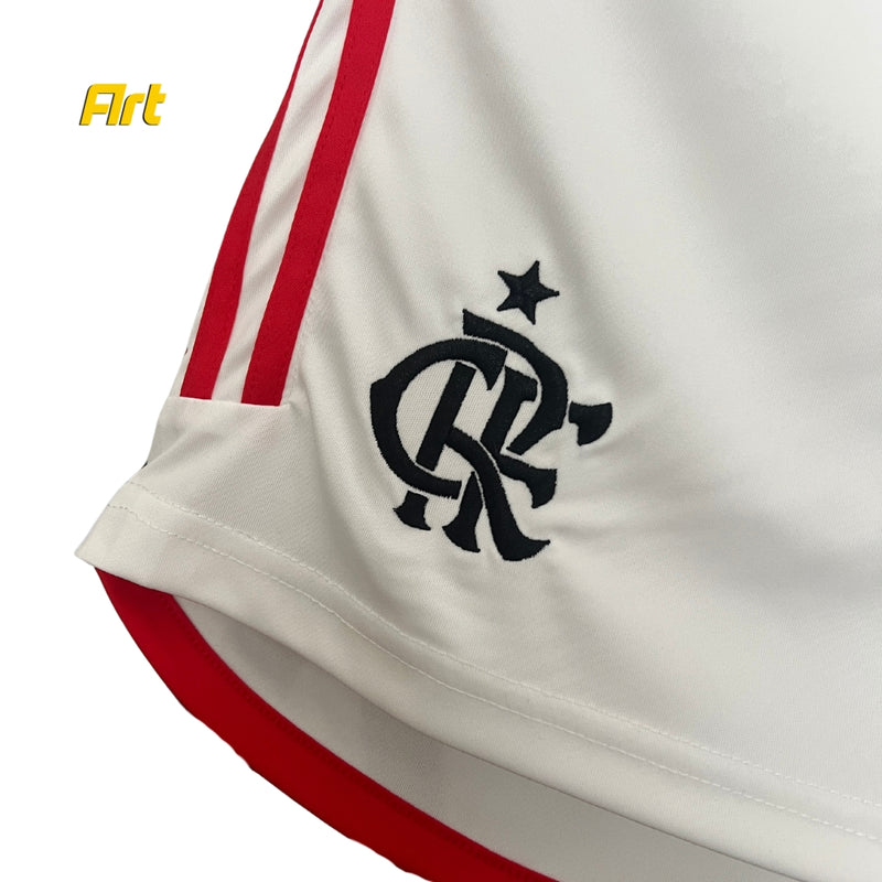 Shorts Flamengo Home 2024/25 Adidas - Versão Torcedor Branco