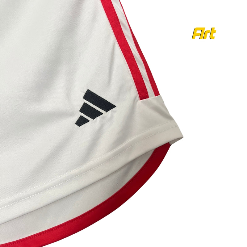 Shorts Flamengo Home 2024/25 Adidas - Versão Torcedor Branco