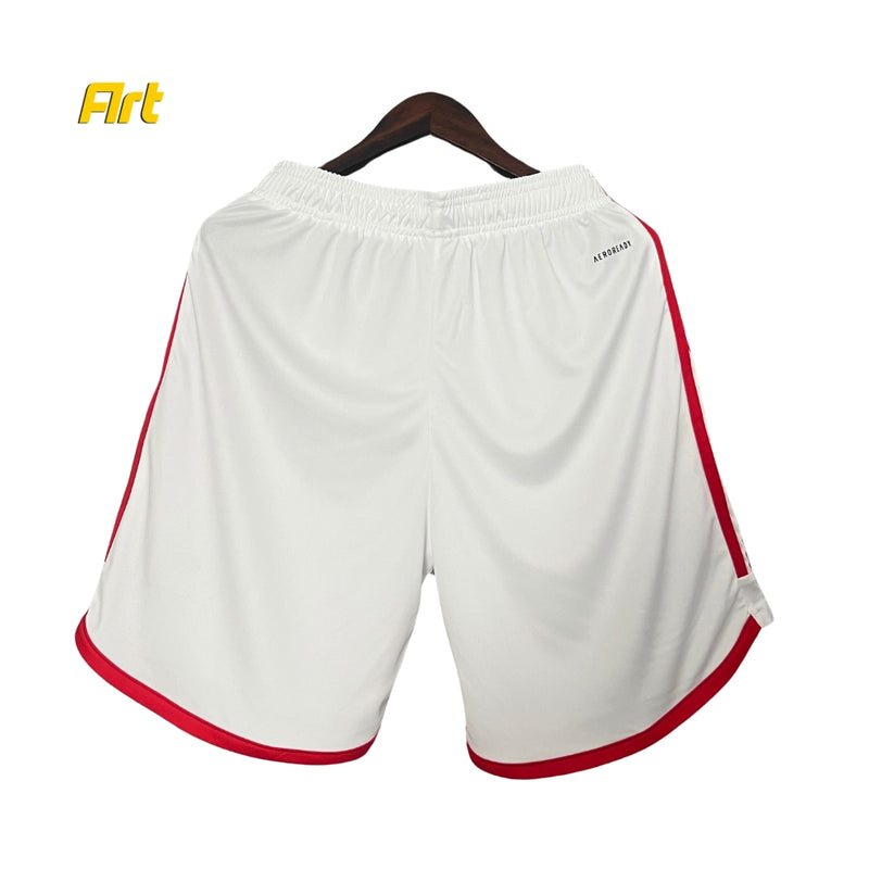 Shorts Flamengo Home 2024/25 Adidas - Versão Torcedor Branco