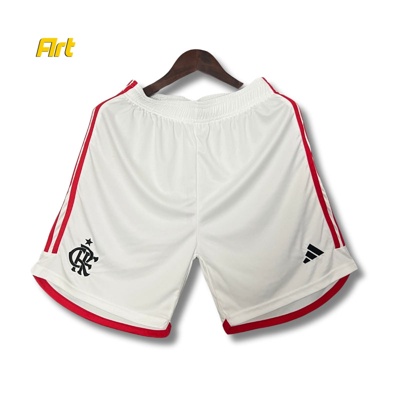 Shorts Flamengo Home 2024/25 Adidas - Versão Torcedor Branco