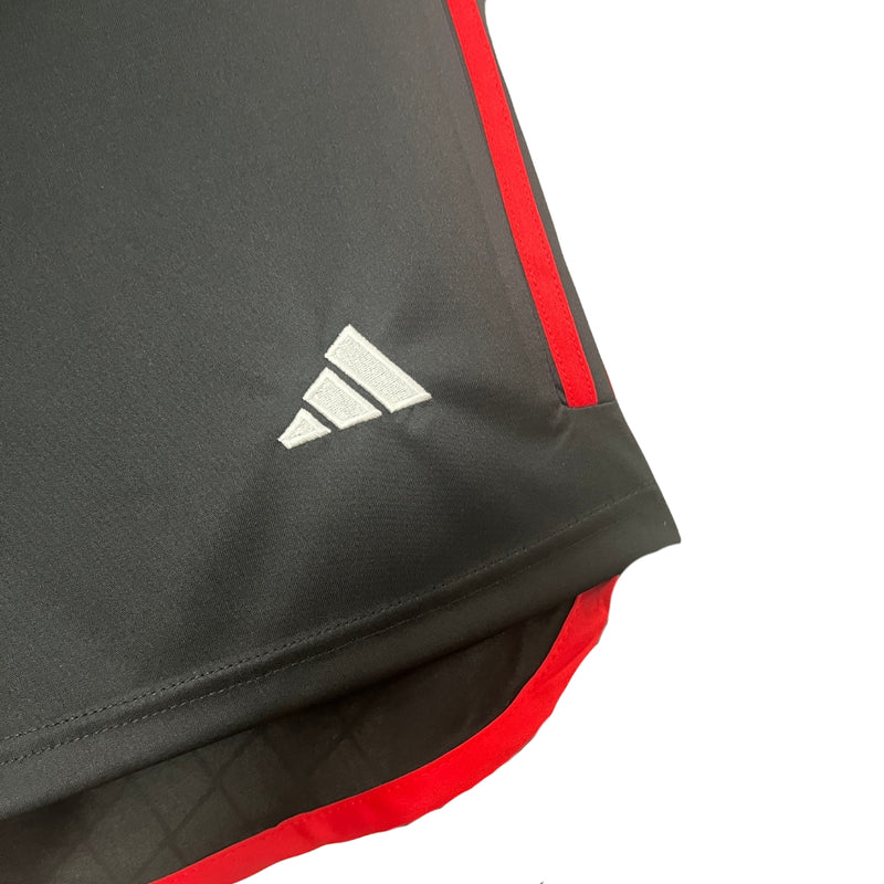 Shorts Flamengo Away 2024/25 Adidas - Versão Torcedor Preto