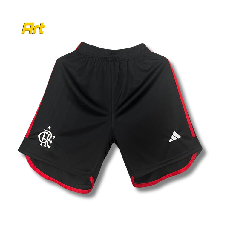 Shorts Flamengo Away 2024/25 Adidas - Versão Torcedor Preto