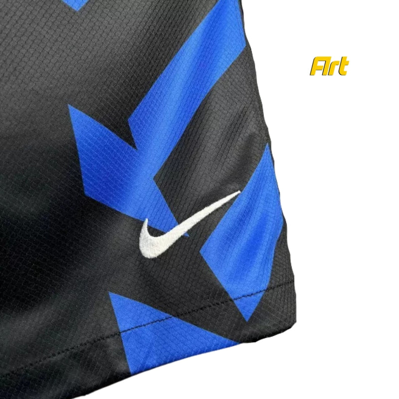 Shorts Inter de Milão Home 2024/25 Nike - Versão Torcedor Preto