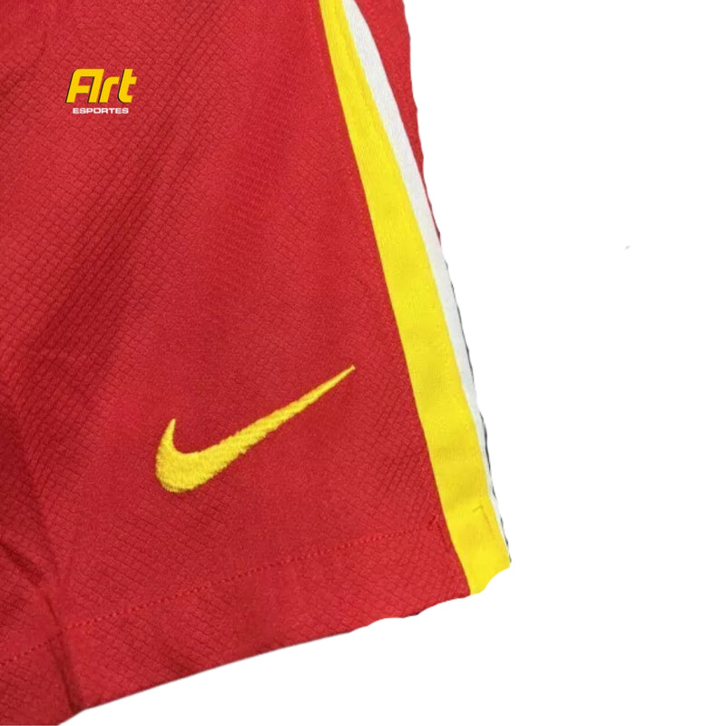 Shorts Liverpool Home 2024/25 Nike - Versão Torcedor Vermelho