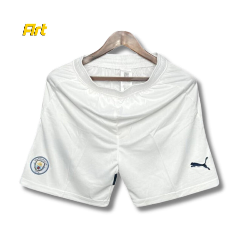 Shorts Manchester City Home 2024/25 Puma - Versão Torcedor Branco