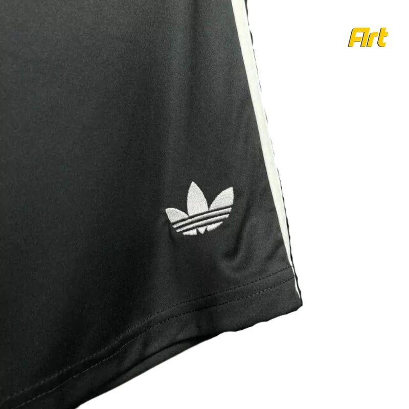 Shorts Manchester United Third 2024/25 Adidas - Versão Torcedor Preto