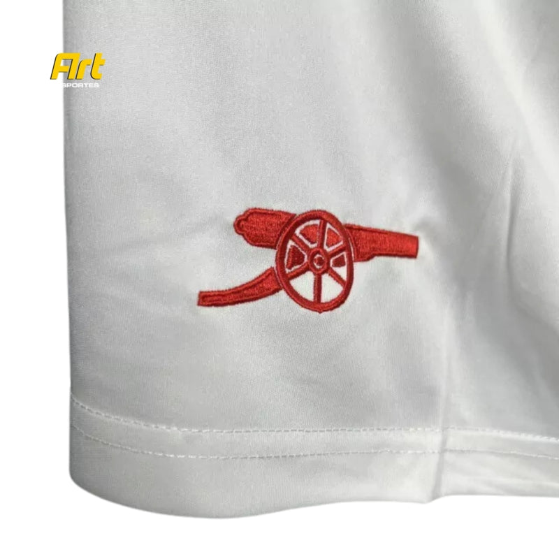 Shorts Arsenal Home 2024/25 Adidas - Versão Torcedor Branco