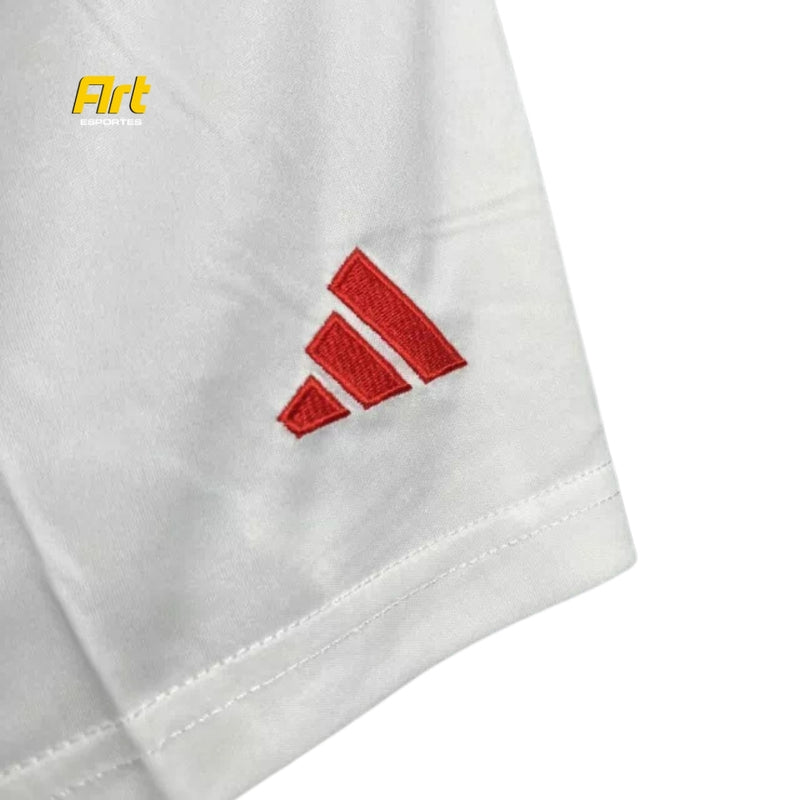 Shorts Arsenal Home 2024/25 Adidas - Versão Torcedor Branco