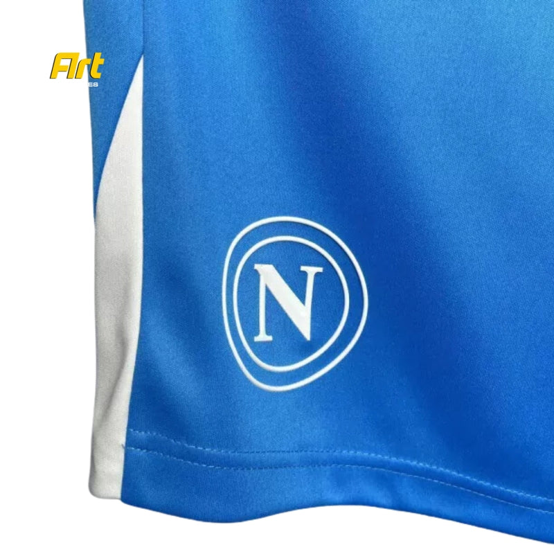 Shorts Napoli Away 2024/25 EA7 - Versão Torcedor Azul