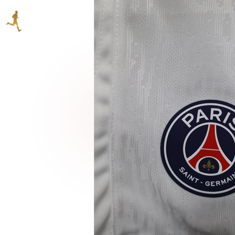 Shorts Titular Paris Saint Germain PSG I 24/25 Versão Jogador Branco Vermelho Azul - Calção de futebol PSG nike