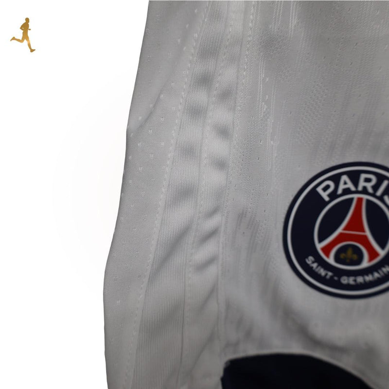 Shorts Titular Paris Saint Germain PSG I 24/25 Versão Jogador Branco Vermelho Azul - Calção de futebol PSG nike