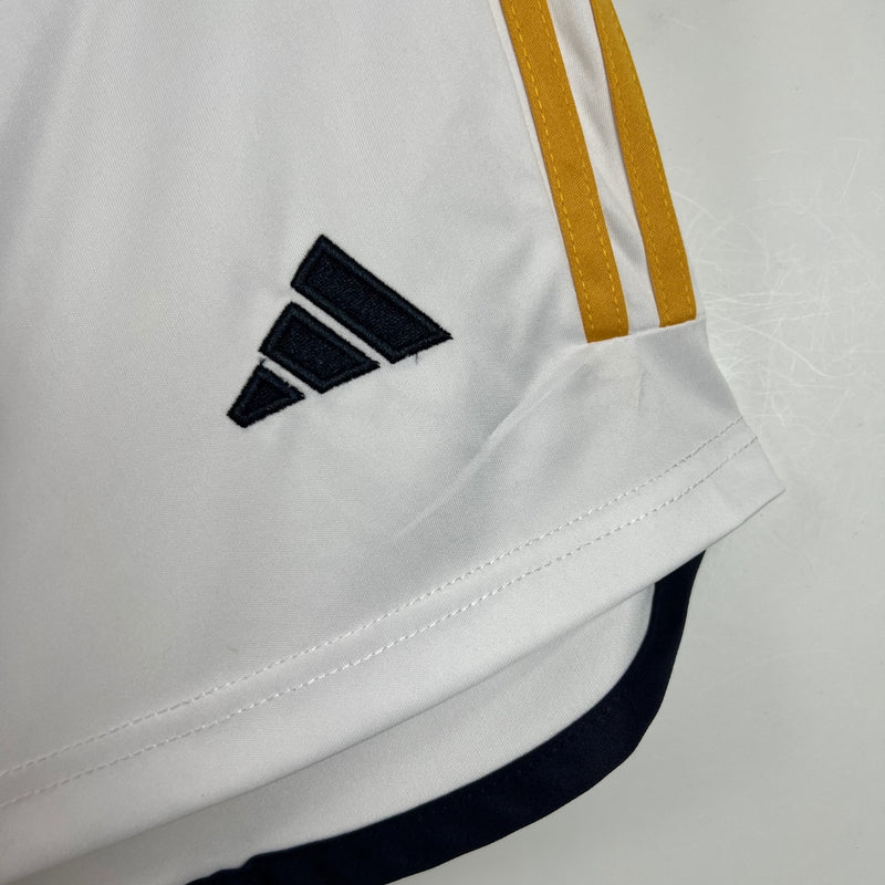 Shorts Real Madrid Home 2023/24 Adidas - Versão Torcedor Branco