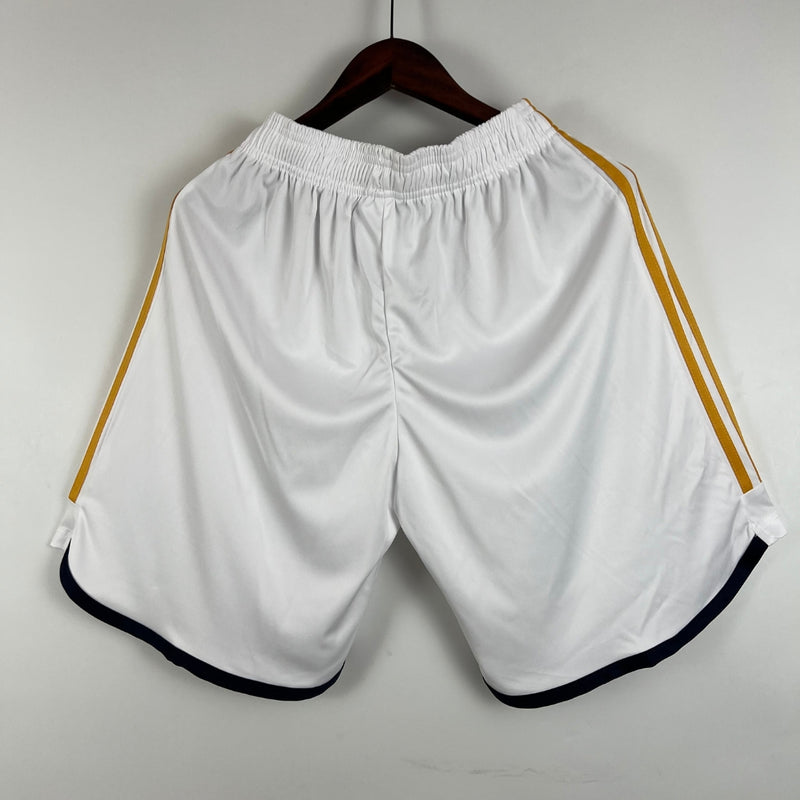 Shorts Real Madrid Home 2023/24 Adidas - Versão Torcedor Branco