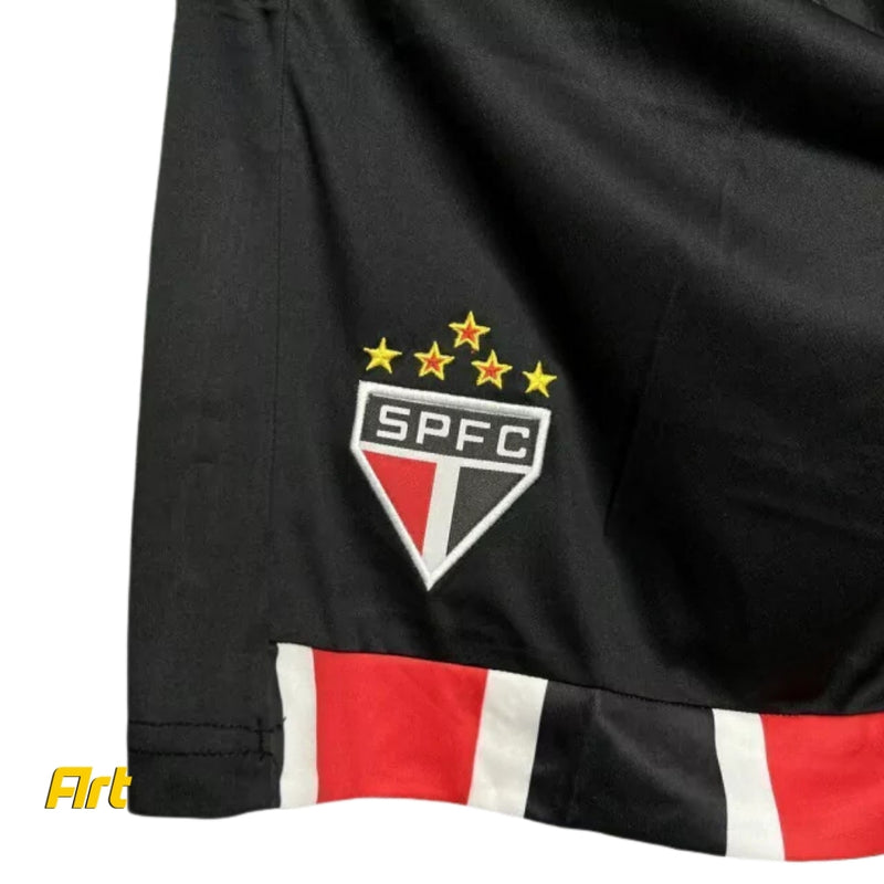 Shorts São Paulo Away 2024/25 NB - Versão Torcedor Preto