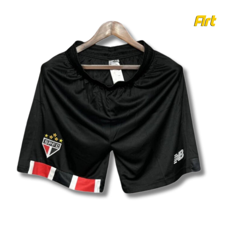 Shorts São Paulo Away 2024/25 NB - Versão Torcedor Preto