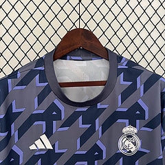 Camisa Real Madrid 24/25 Treino - Azul e Cinza