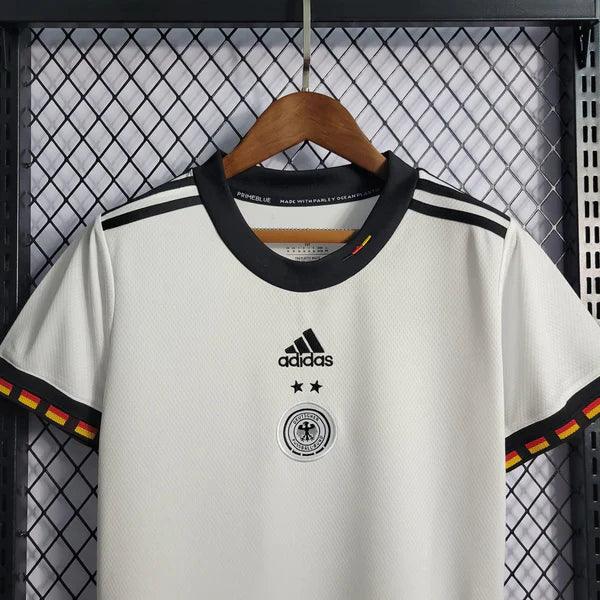 Camisa Feminina Adidas + Seleção Alemã Home 2022/23 Branco