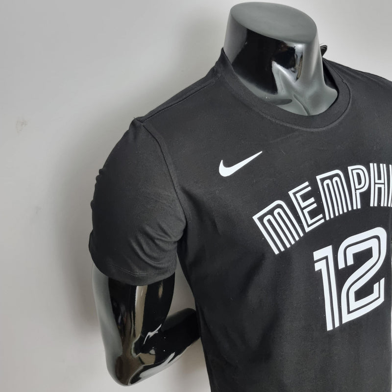 camisa-de-basquete-esportiva-preta-branco-12-memphis-nike-manequim-preto-branco