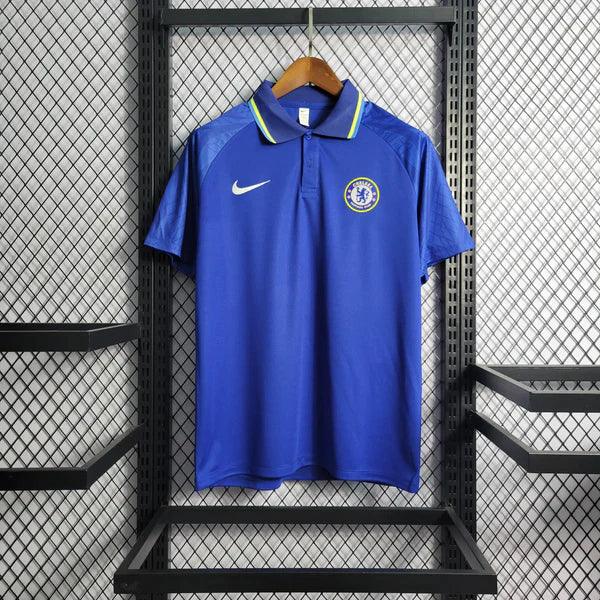 Camisa Polo Chelsea Nike 2022/23 Azul