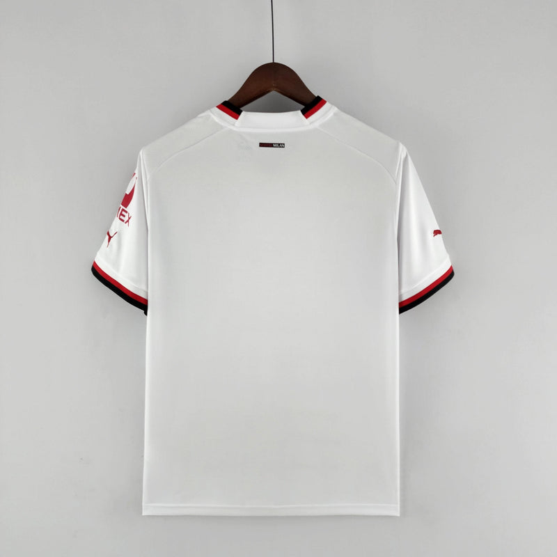 Camisa Milan Away Puma - Versão Torcedor 22/23 Branco e Vermelho