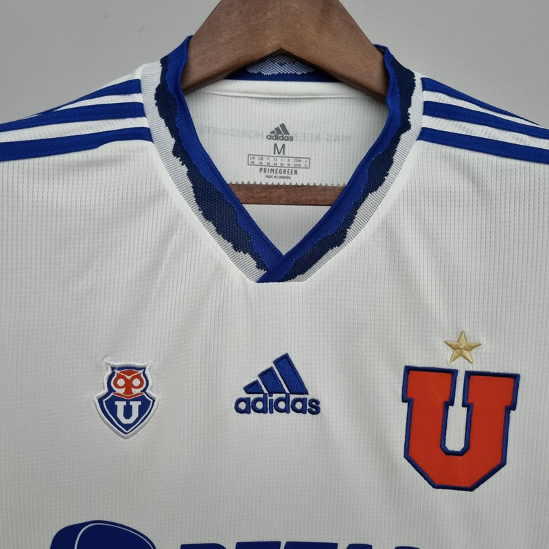 Camisa Universidade Do Chile Away - Versão Torcedor 22/23 Branca e Azul