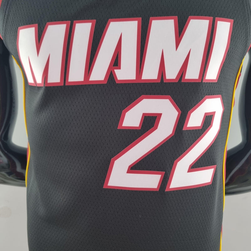 Camisa Regata de Basquete Miami Heat Preta