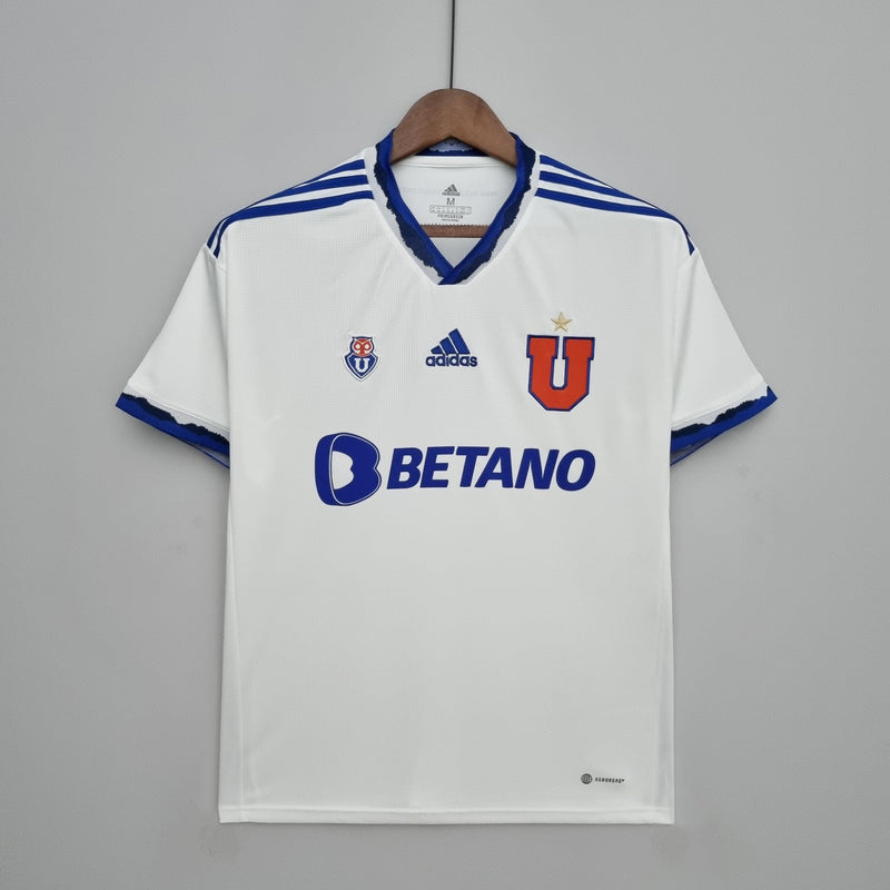 Camisa Universidade Do Chile Away - Versão Torcedor 22/23 Branca e Azul