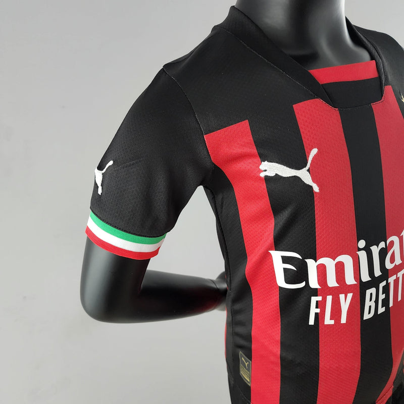 Kit Infantil Futebol Milan 22/23