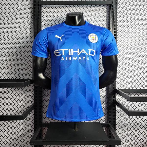 Camisa Manchester City Goleiro 22/23 Versão Jogador Puma - Azul