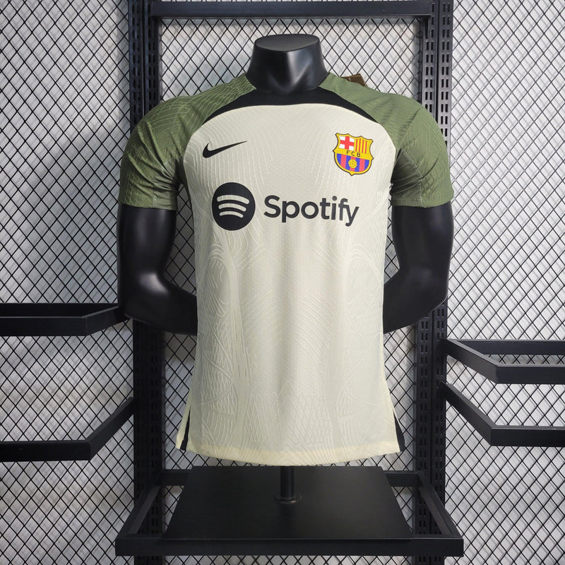 Camiseta Barcelona Treino Spotify Nike - 23/24 Versão Jogador