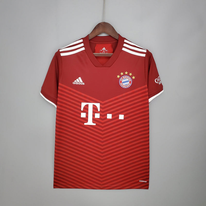 Camisa Bayern de Munich Adidas - Versão Torcedor 21/22 Vermelha e Branco