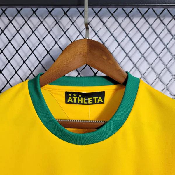 camisa-seleção-brasileira-retro-retrô-1970-esquadrão-amarelo-verde-athleta-brasil-mané-garrincha-pelé