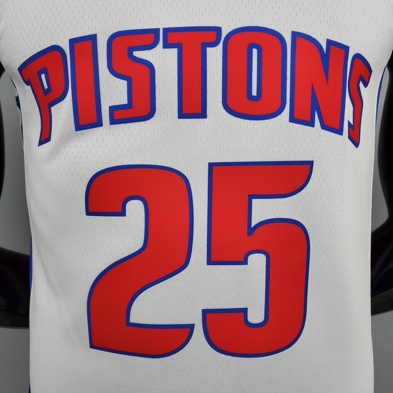 Camiseta Esportiva Detroid Pistons Aniversario 75 Anos