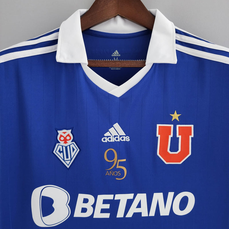 Camiseta Versão Torcedor Universidade do Chile 22/23 Aniversario 95 Anos