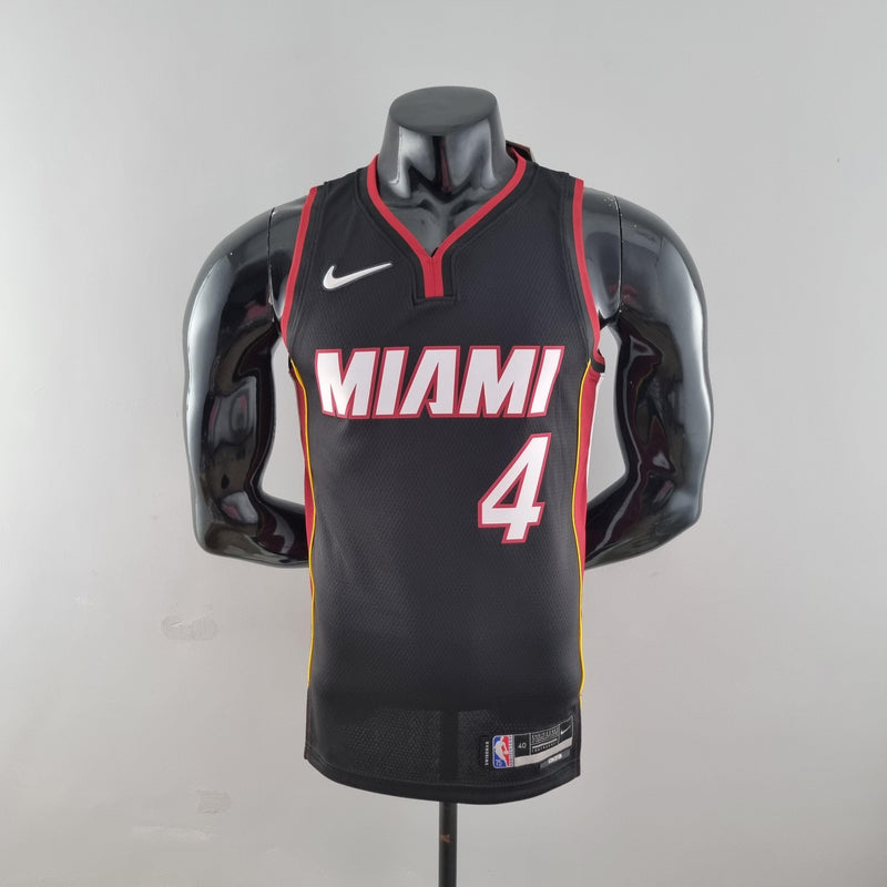 Camisa Regata de Basquete Miami Heat Preta