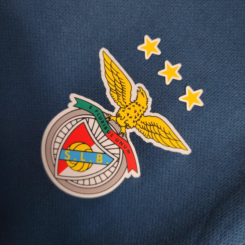 Camisa Benfica Adidas Treino - Versão Torcedor 23/24 Azul e Dourado