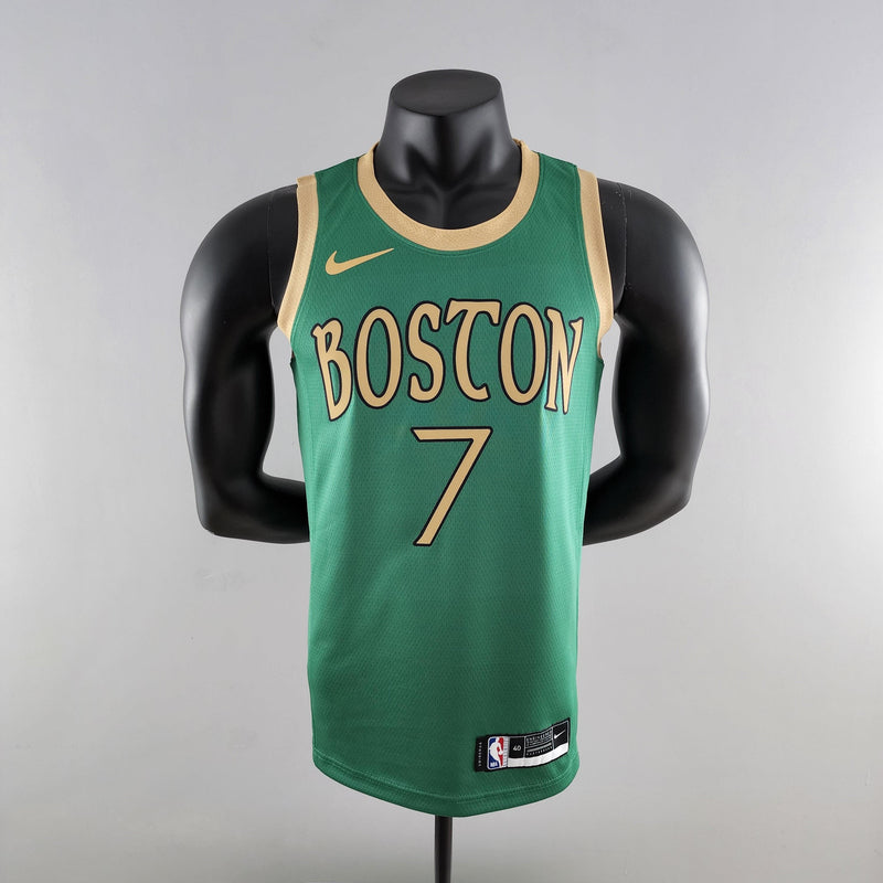 regata-de-basquete-boston-celtics-verde-amarelo-7-11-0-tatum-brown-irving-manequim-preto-versão-torcedor