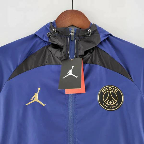 Corta Vento PSG Jordan 2022/23 Azul e Preto