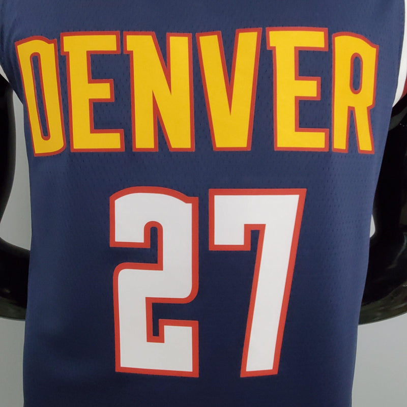 camisa-regata-basquete-denver-nuggets-branco-vermelho-azul-murray-27-versao-torcedor