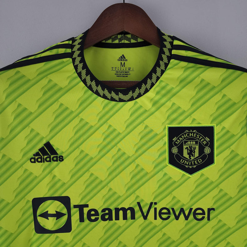 camisa-manchester-united-III-third-verde-22-23-gola-detalhada-teamviewer-terceiro-adidas