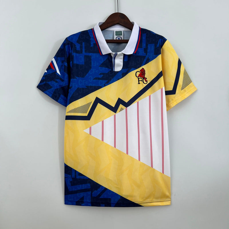 camisa-chelsea-retrô-1990-gola-polo