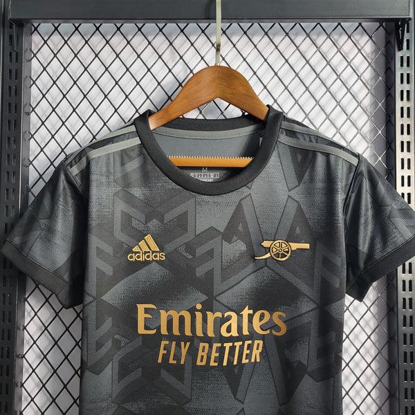 Camisa Feminina Adidas + Arsenal Away 2022/23 Preto