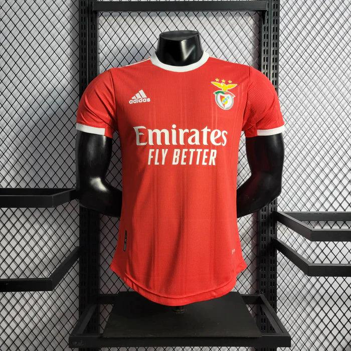 camisa-benfica-titular-1-home-22-23-versão-jogador-vermelho-branco-gola-campeonato-portugues