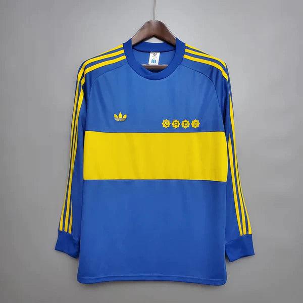 Camisa Retrô Manga Longa Boca Juniors Home 1981