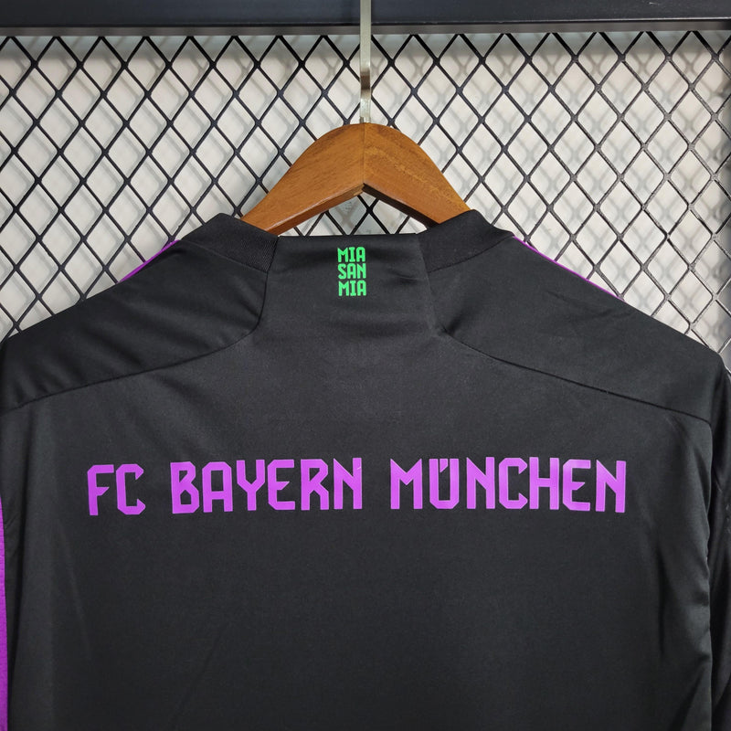 camisa-bayern-de-munique-away-adidas-torcedor-23-24-camisa-munich-preta-roxa