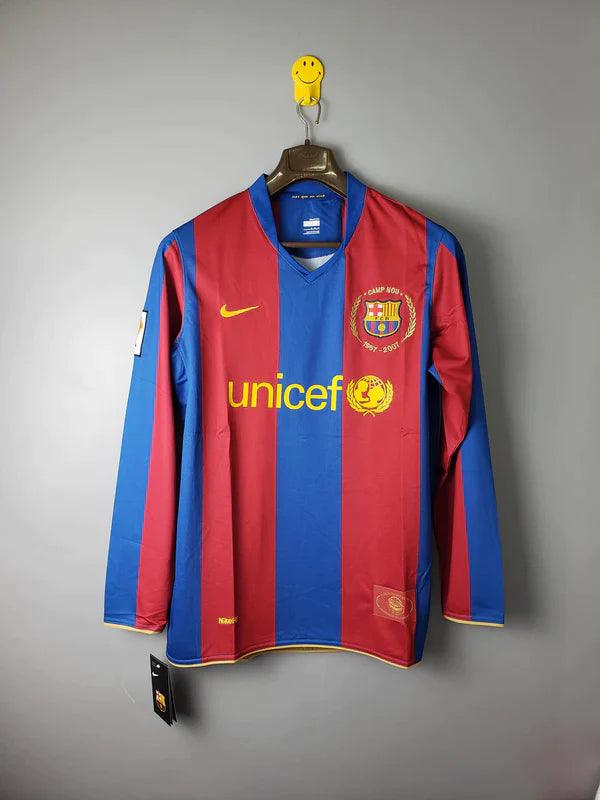 camisa-barcelona-manga-longa-2008-2009-I-titular-azul-grená-frio-messi-xavi-iniesta-puyol-2008-2009-versão-torcedor-times-espanhol