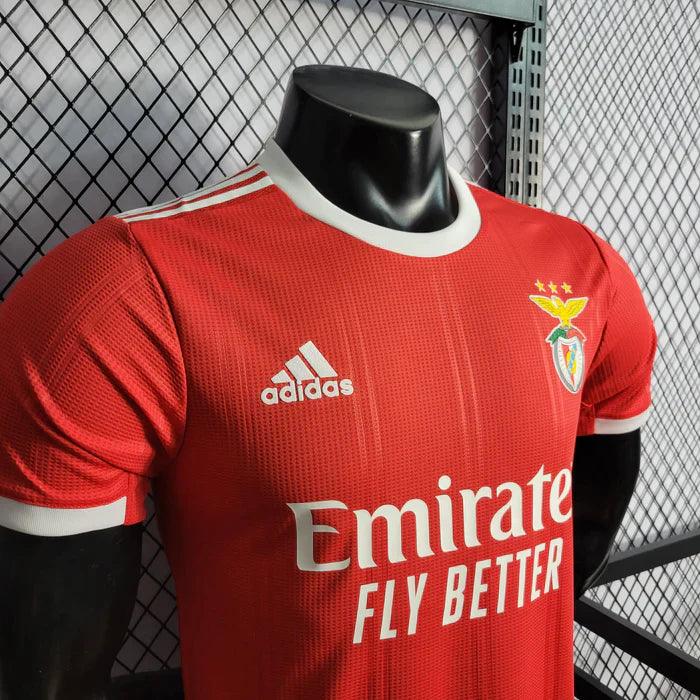 camisa-benfica-titular-1-home-22-23-versão-jogador-vermelho-branco-gola-campeonato-portugues