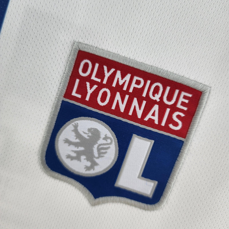 Camisa Lyon Home Adidas - Versão Torcedor 22/23 Branca, Vermelho e Azul