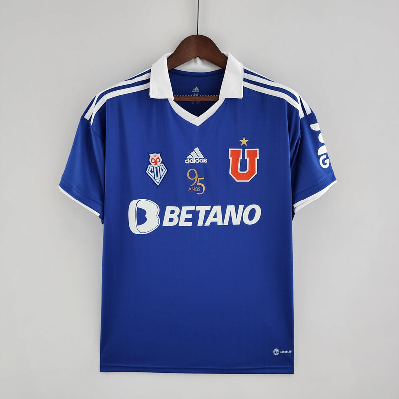 Camiseta Versão Torcedor Universidade do Chile 22/23 Aniversario 95 Anos